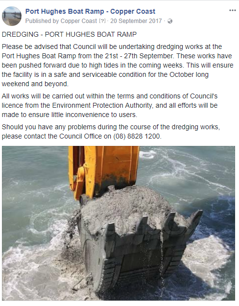 Pt Hughes Boat Ramp Project Update - 20th September 2017