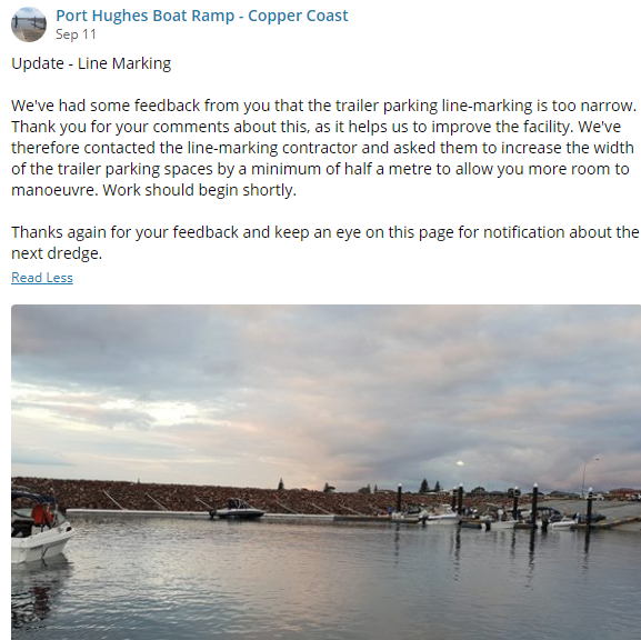 Port Hughes Boat Ramp Update 11th Sept 2018 FB