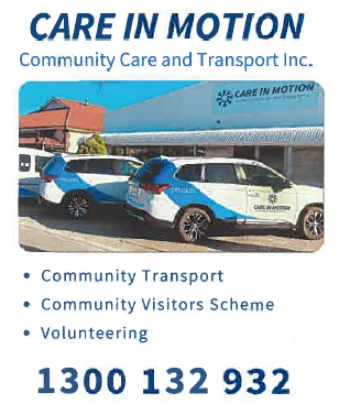 For information regarding Community Care and Transport, please contact 1300 132 932 or visit