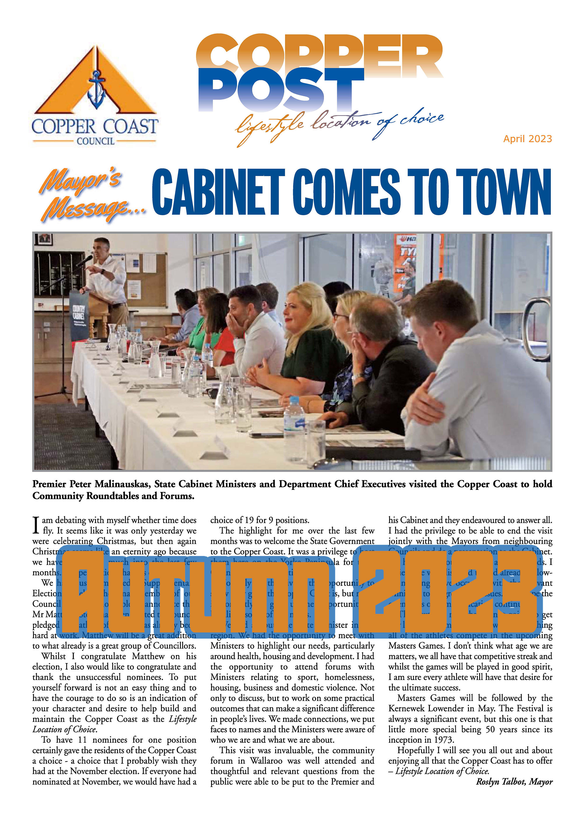 Autumn 2023 Newsletter Front Cover