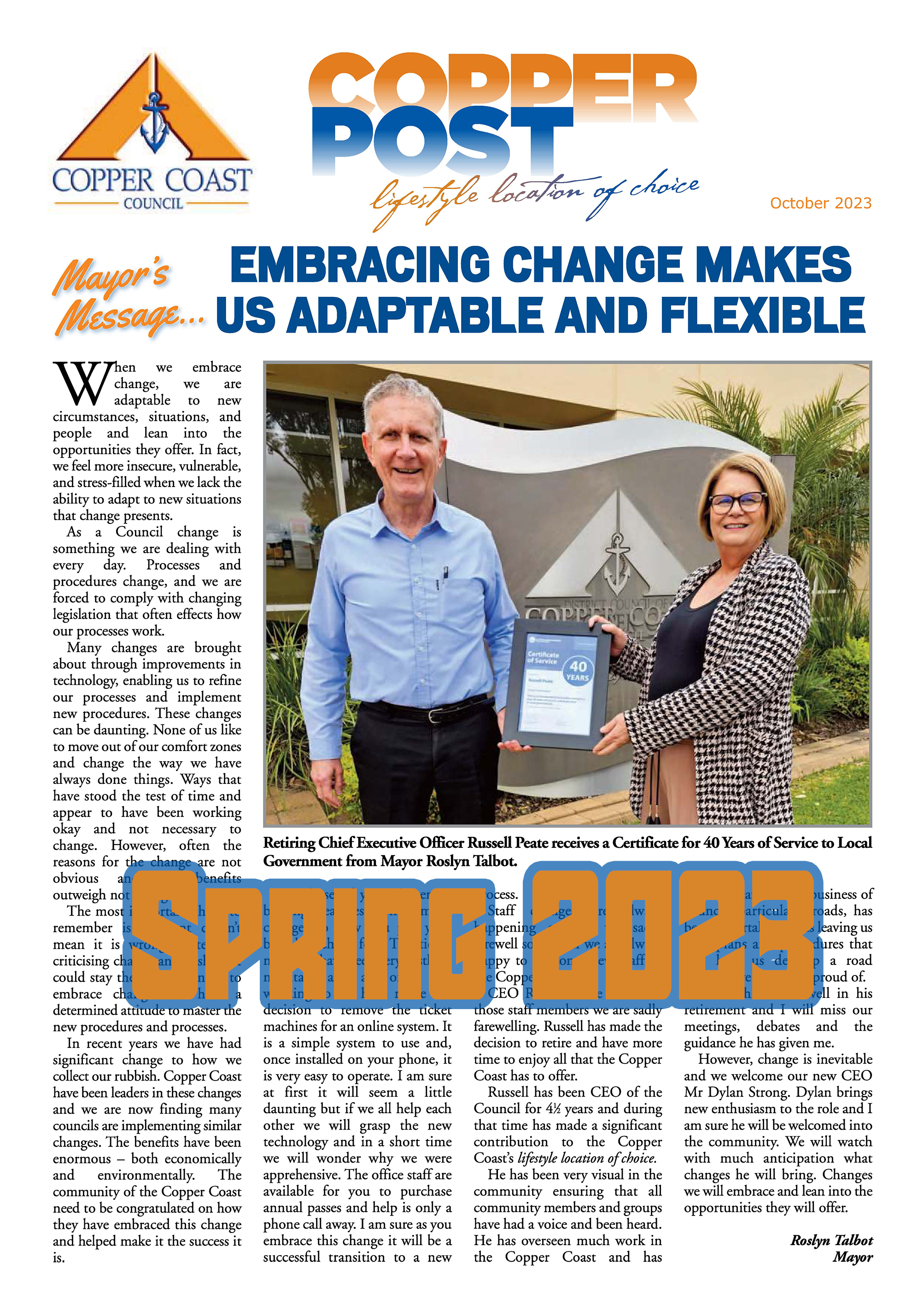 Sprint 2023 Newsletter Front Page